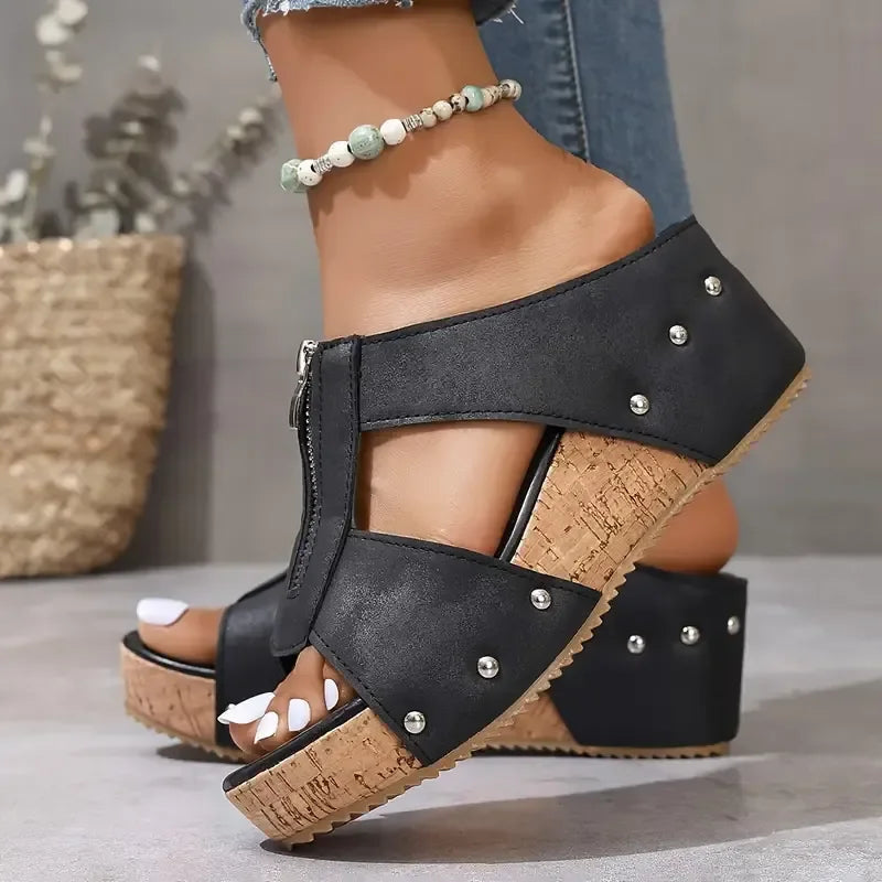 Aurea | Sandale compensée orthopédique