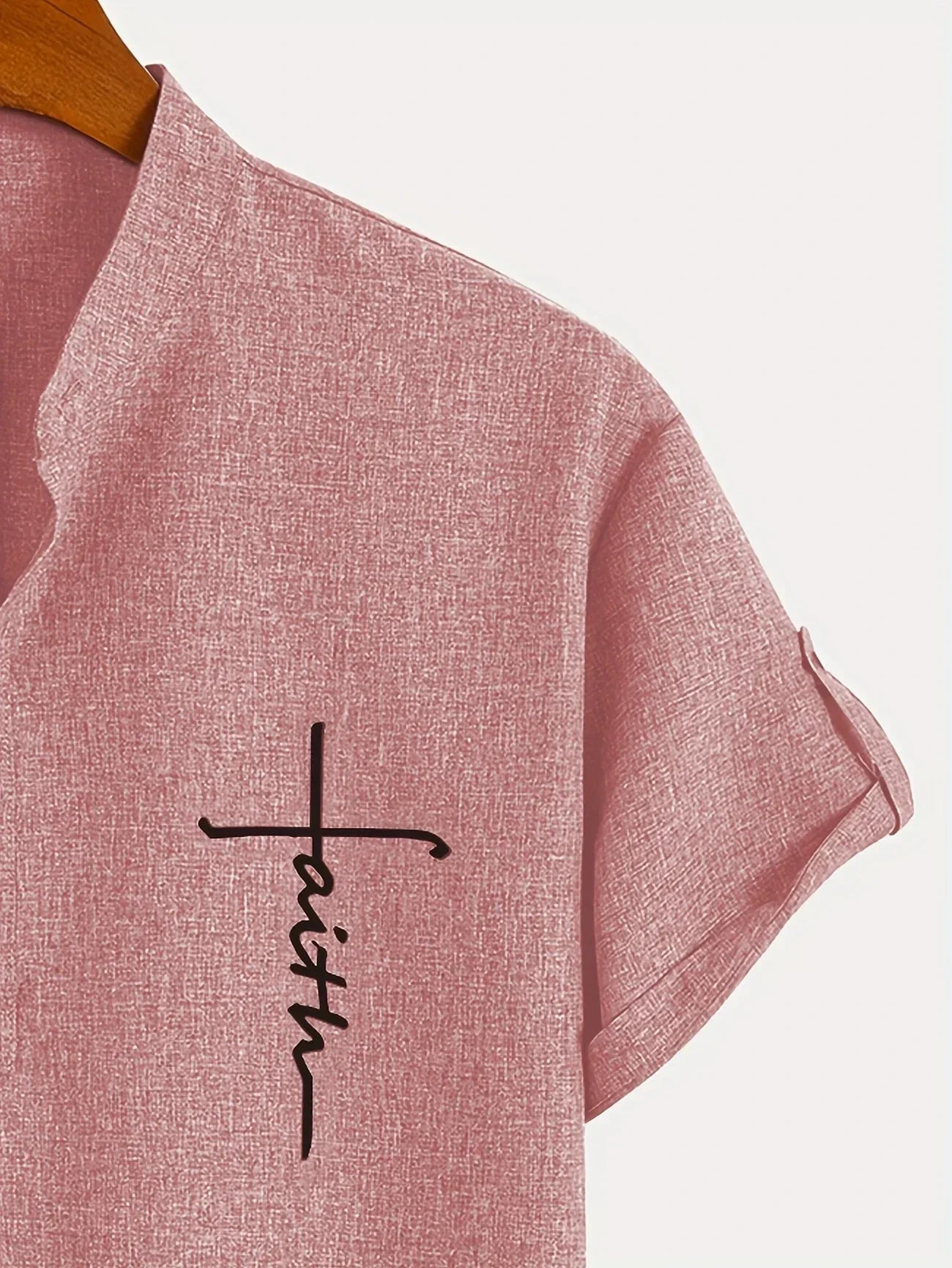 Olivier | Chemise courte à col montant