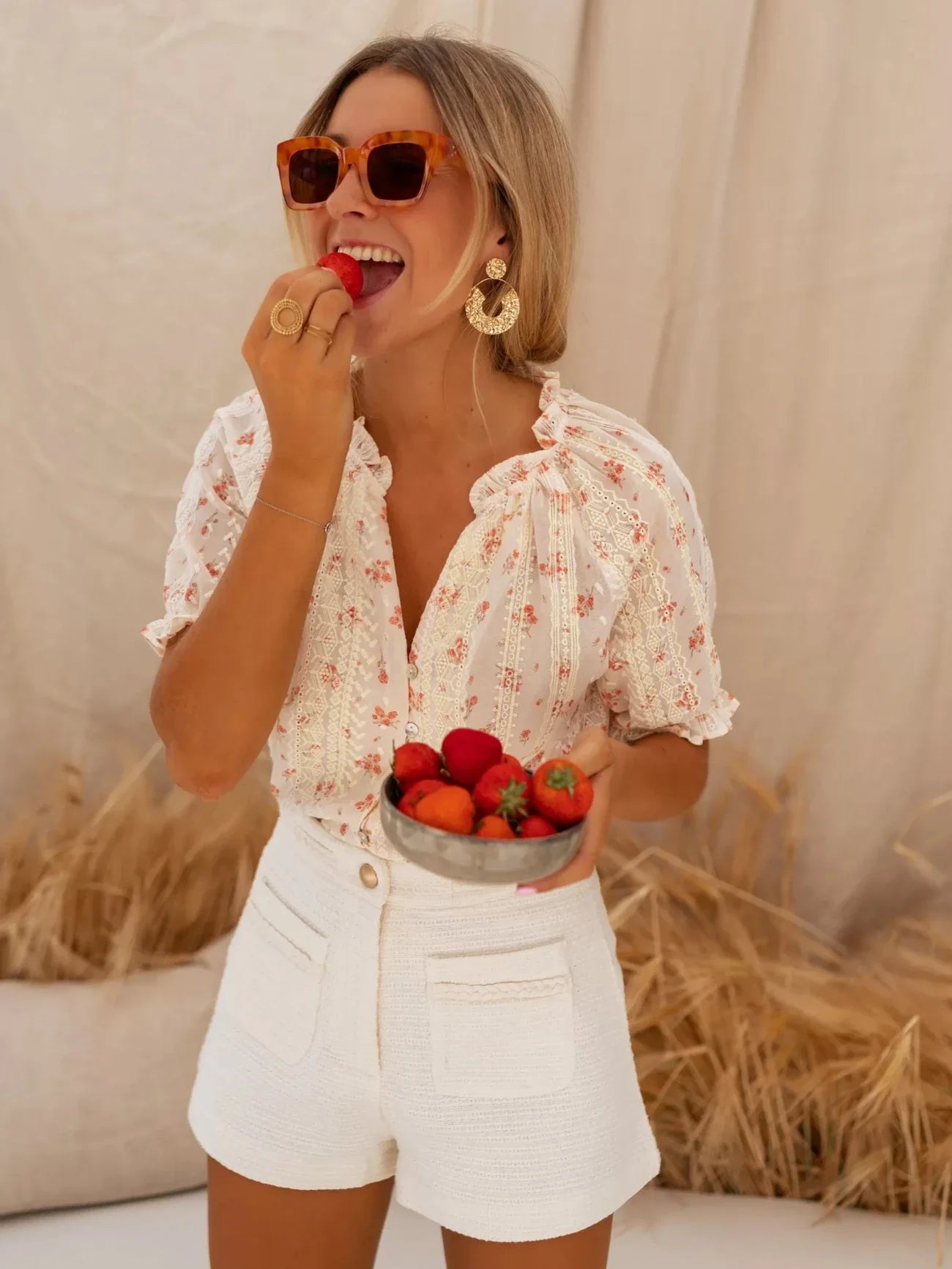 ELINA™ | La blouse à fleurs