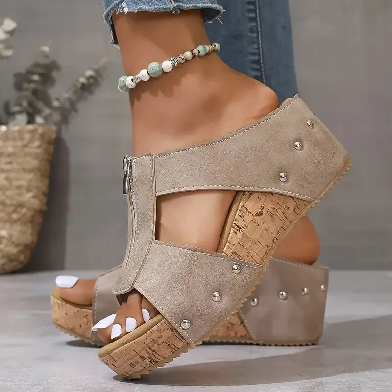 Aurea | Sandale compensée orthopédique