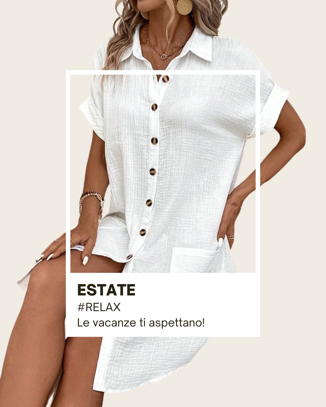 Riviera™ – Robe Chemise Décontractée