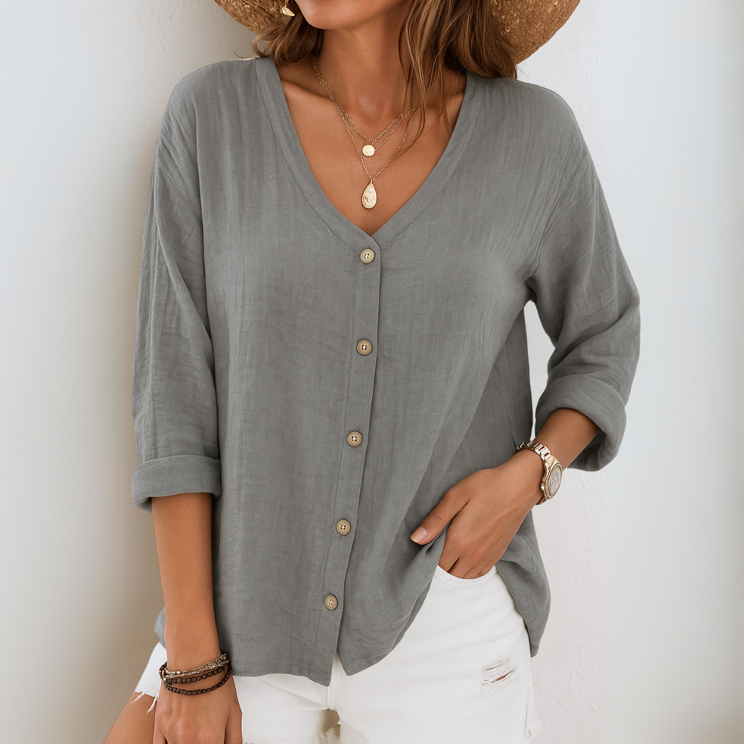 Alice | Blouse Boutonnée Décontractée