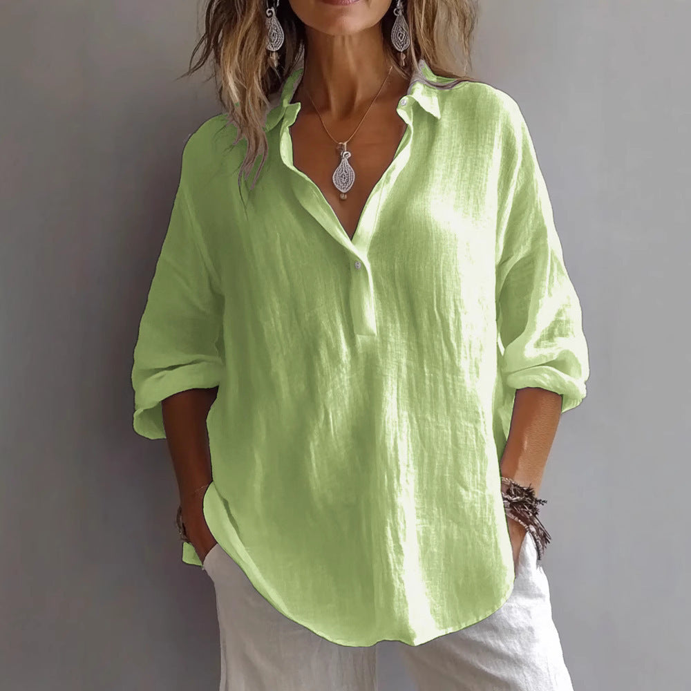 Amandine | Blouse élégante à col en V