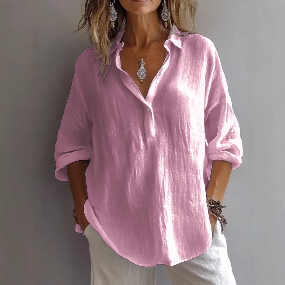 Amandine | Blouse élégante à col en V