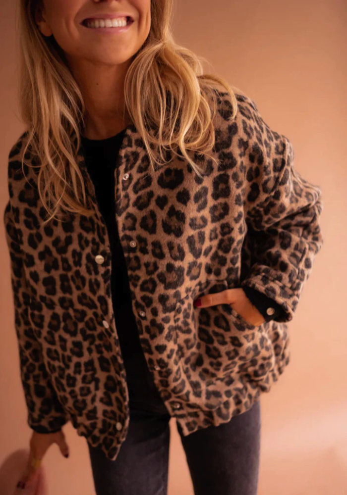 LEONA™ | La Veste Bomber Léopard