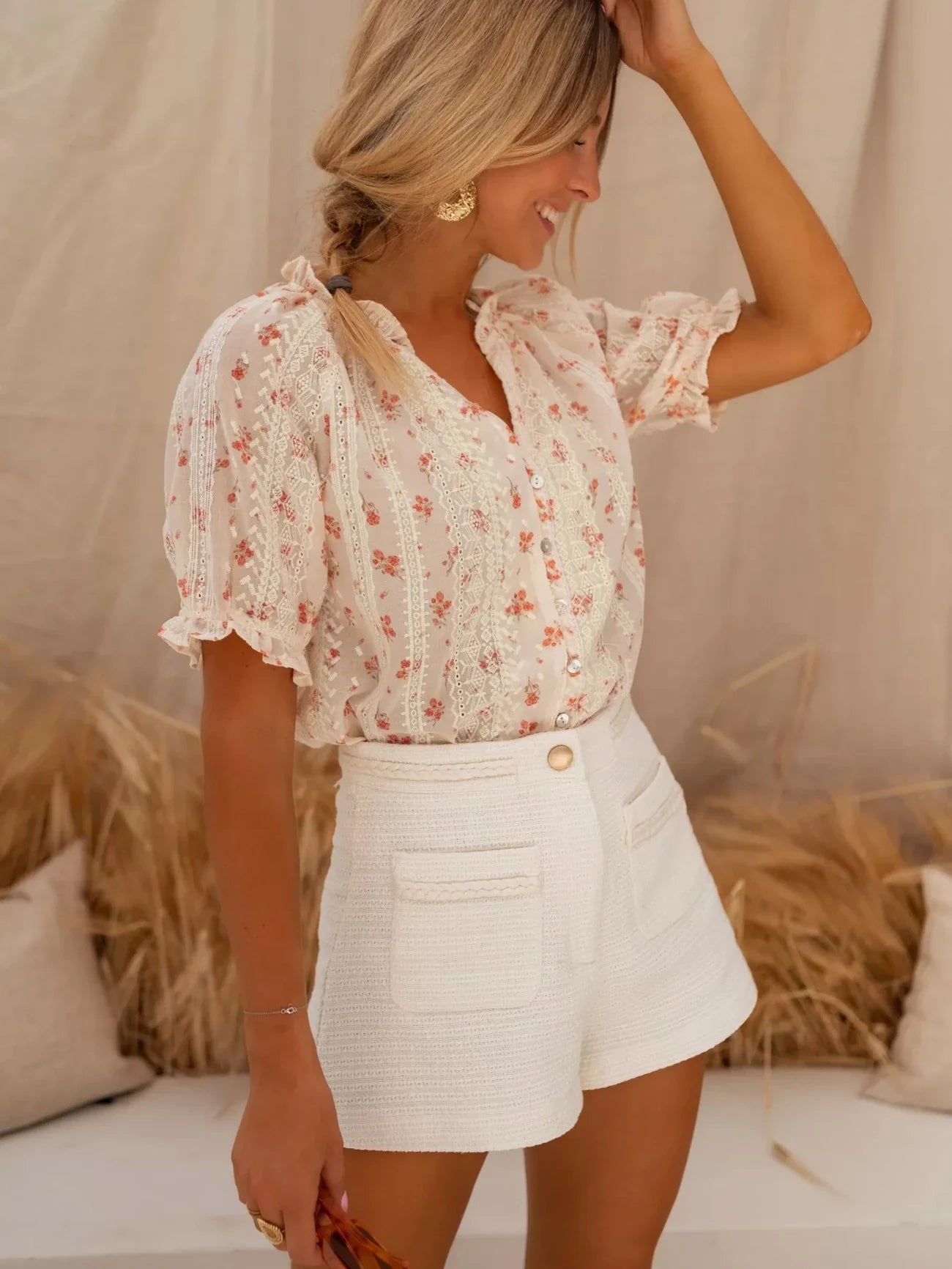 ELINA™ | La blouse à fleurs