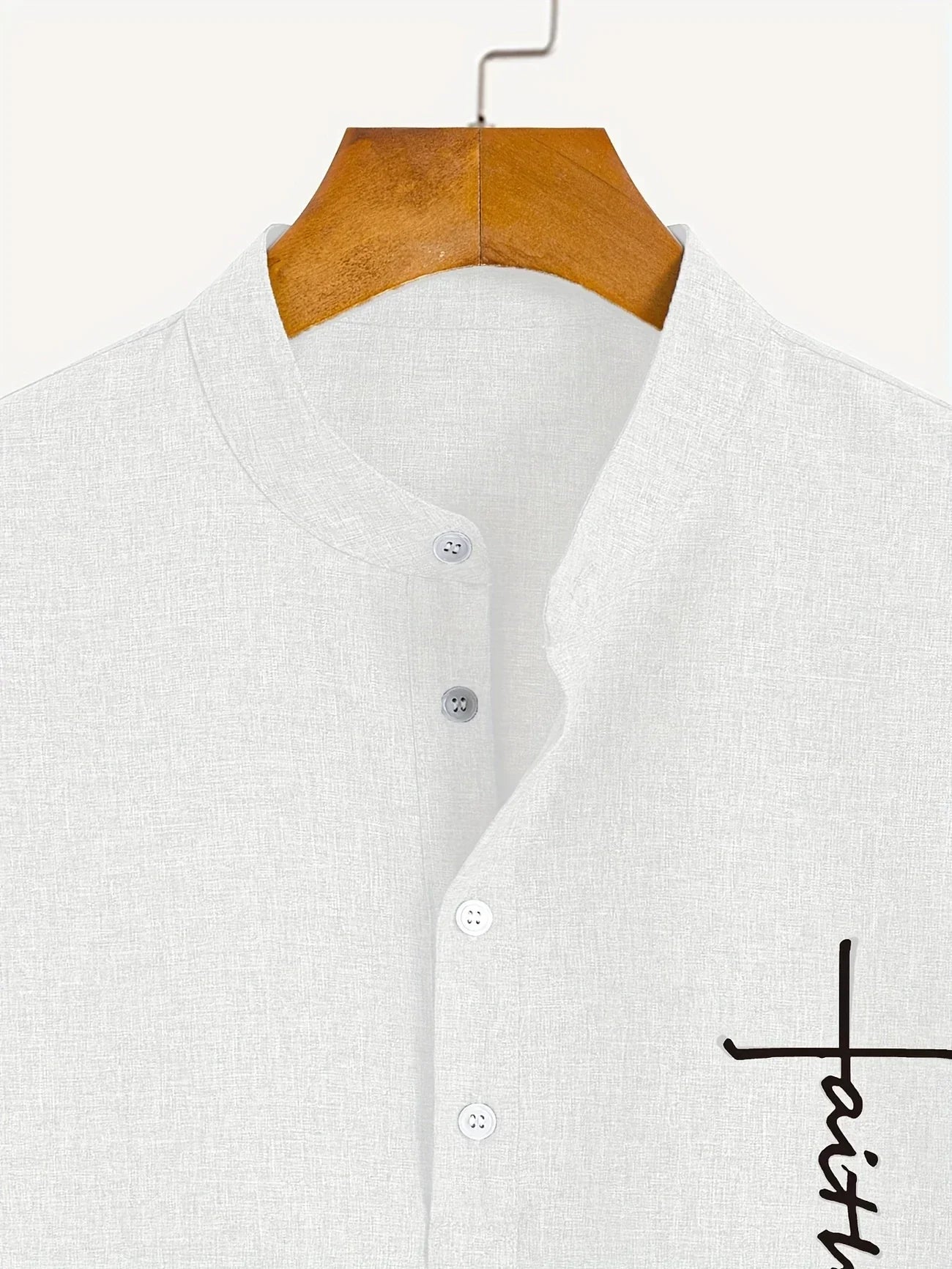 Olivier | Chemise courte à col montant
