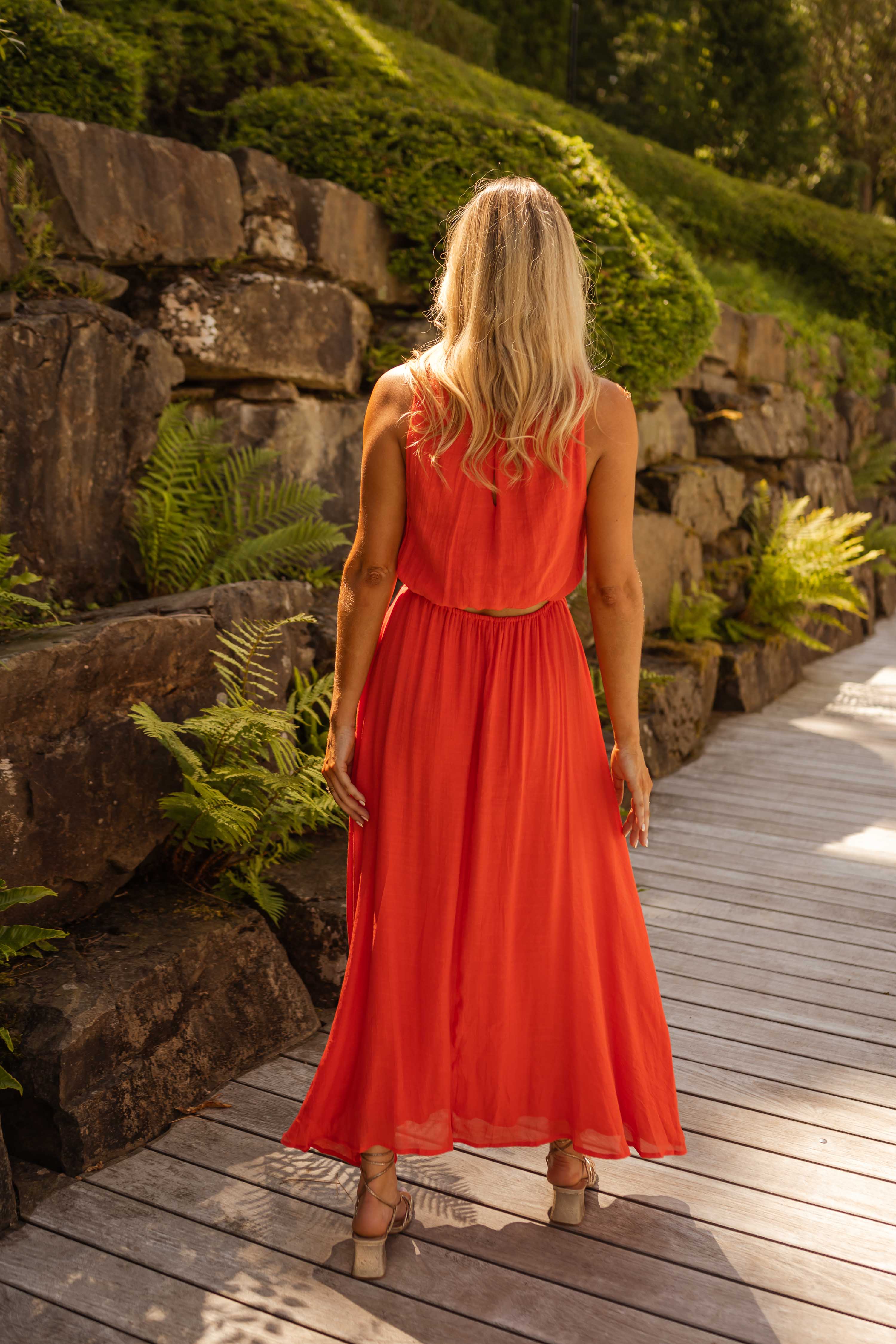 LISA™ | La robe d'été en orange vif